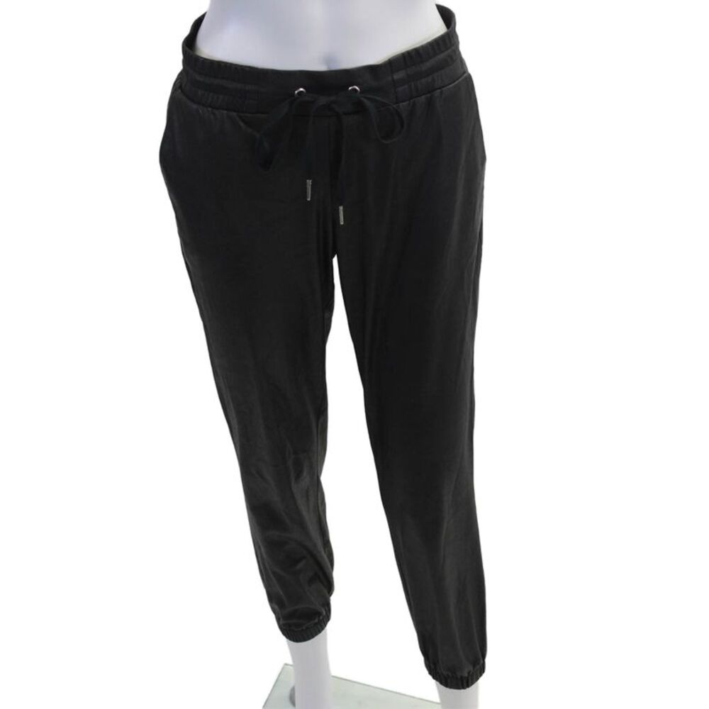 Philanthropy Women Black Jogger Pants Drawstring Designer Size S